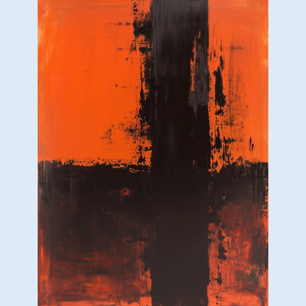 orange black field #1