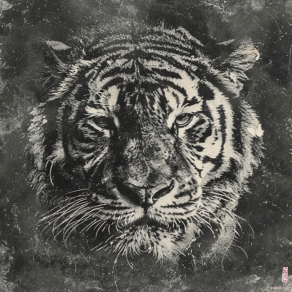 tiger head #4