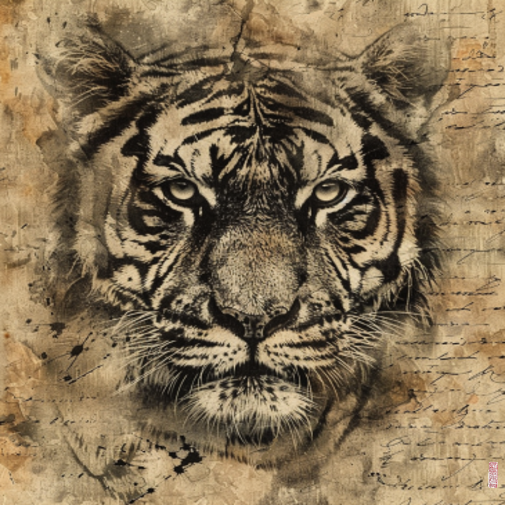 tiger head #10