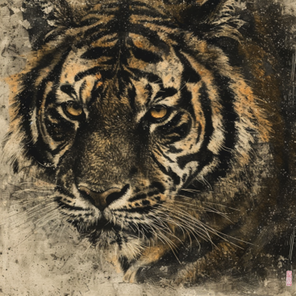 tiger head #12