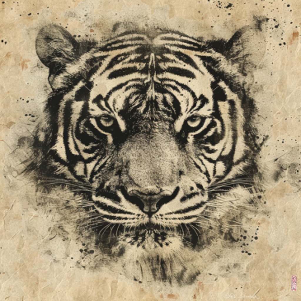 tiger head #5