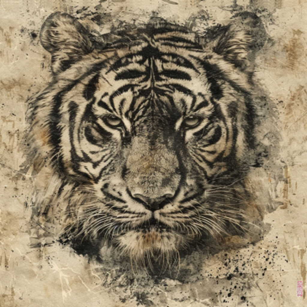 tiger head #3
