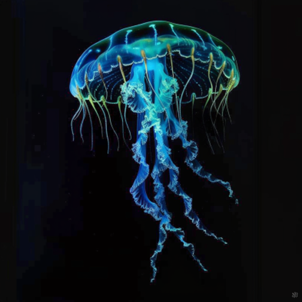 glowing jellyfish #4