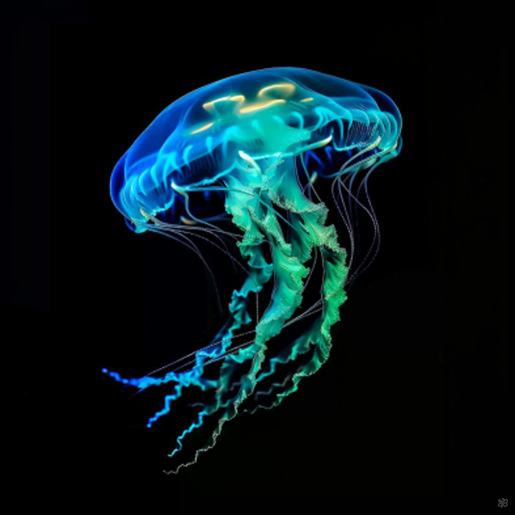 glowing jellyfish #13