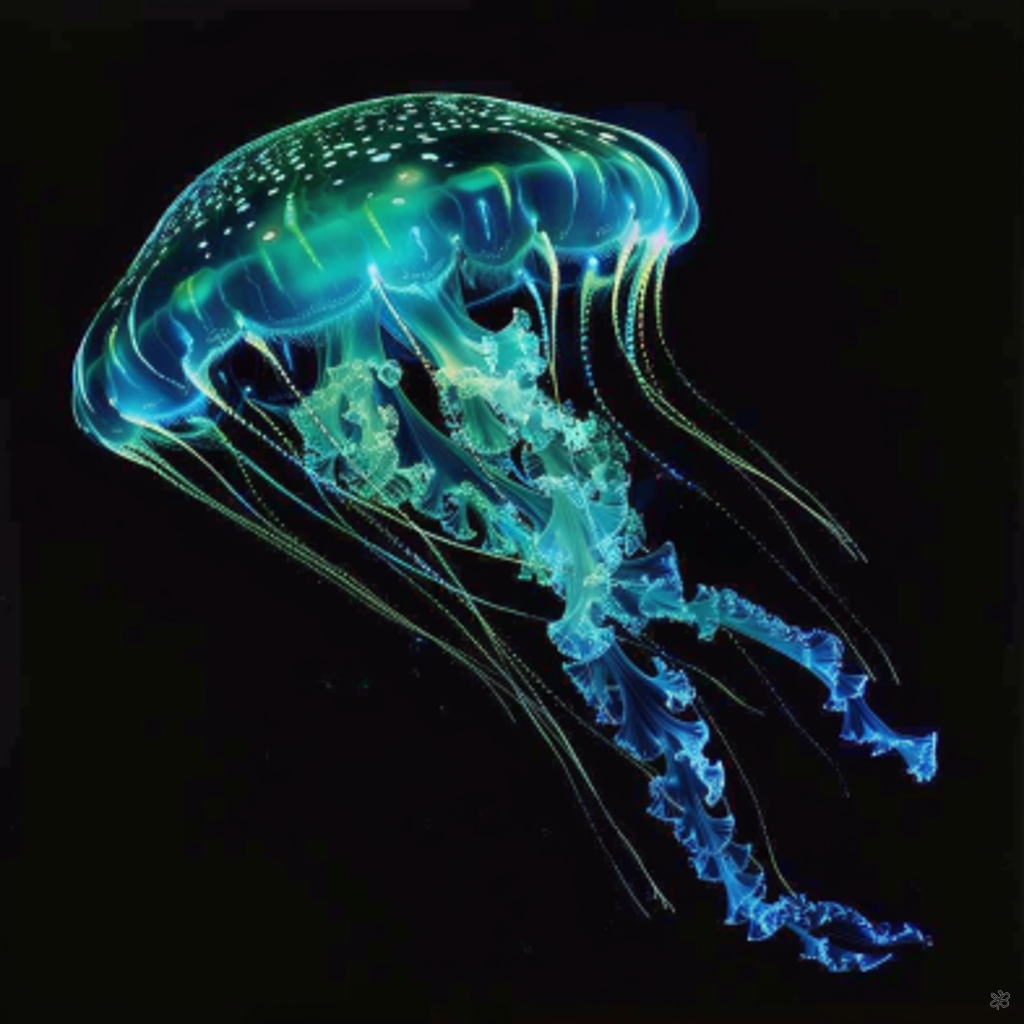 glowing jellyfish #2