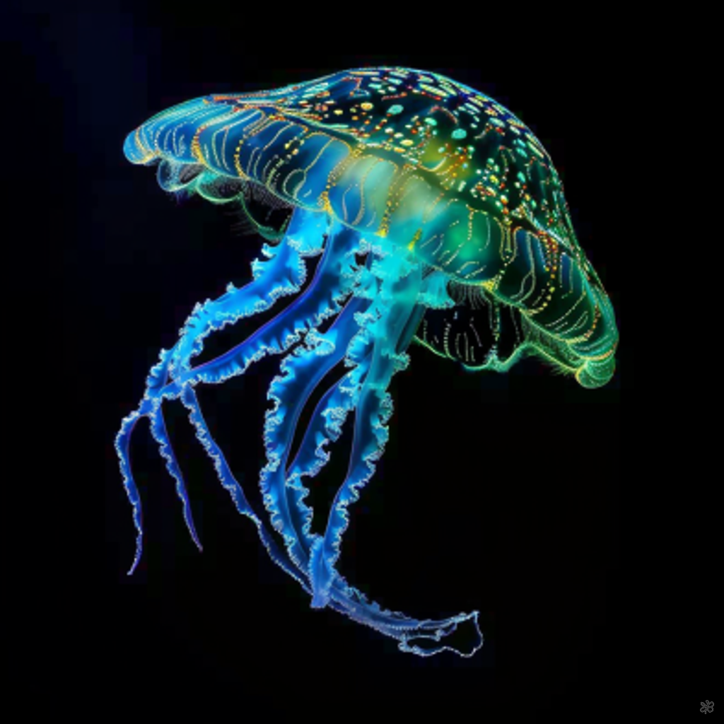 glowing jellyfish #12