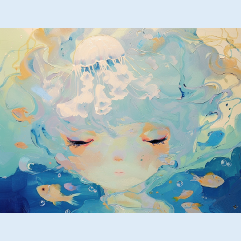 dive with jellyfish #5