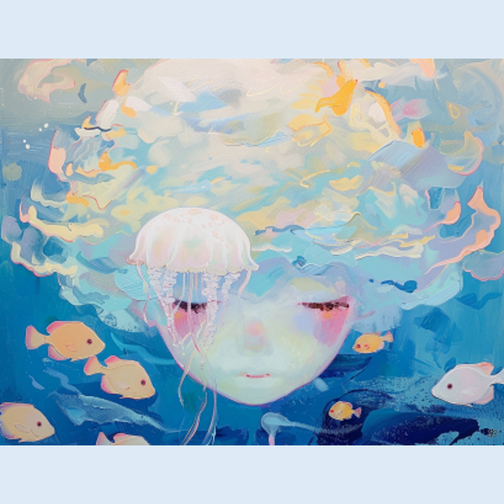 dive with jellyfish #2