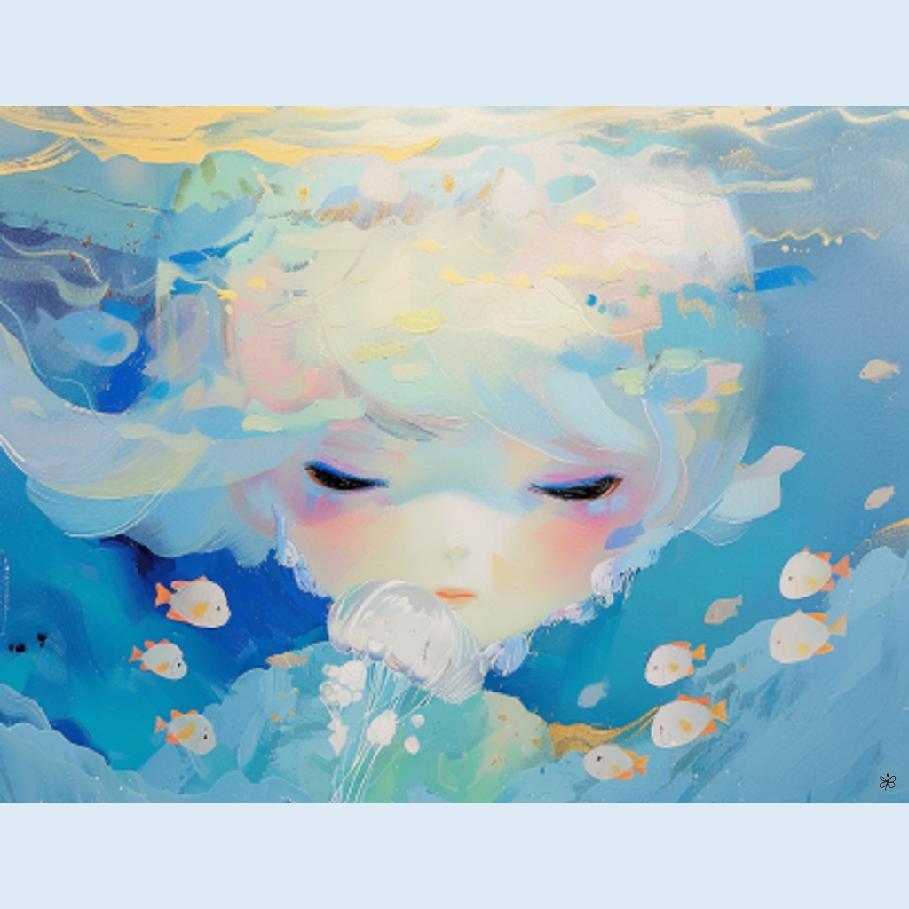 dive with jellyfish #3