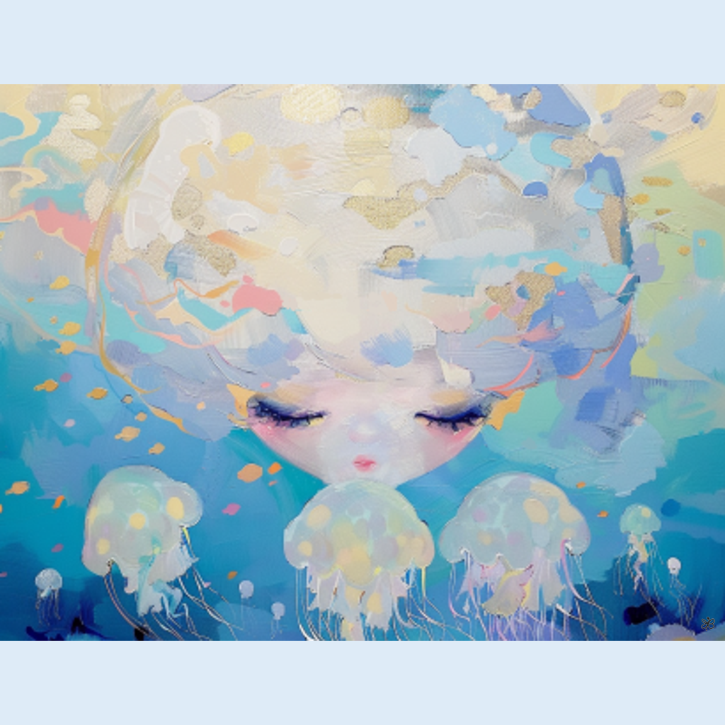 dive with jellyfish #4