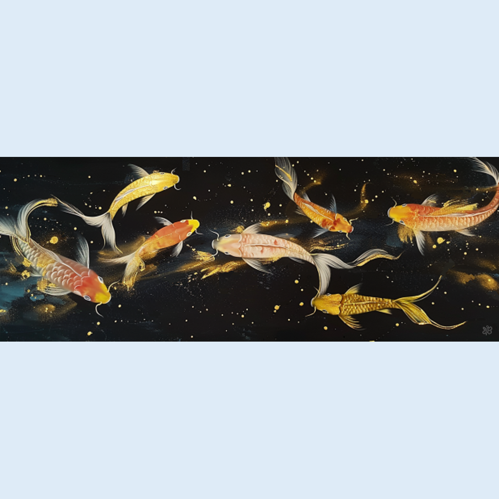 koi fish swimming #8