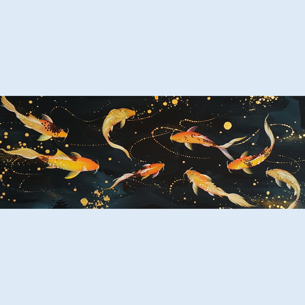 koi fish swimming #3