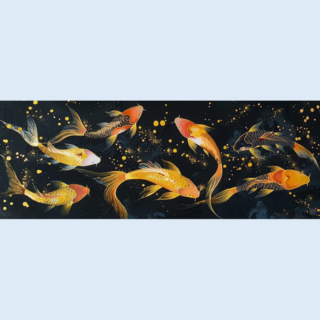 koi fish swimming #5
