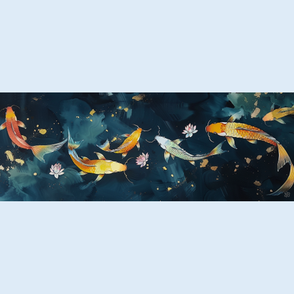 koi fish in lotus #12
