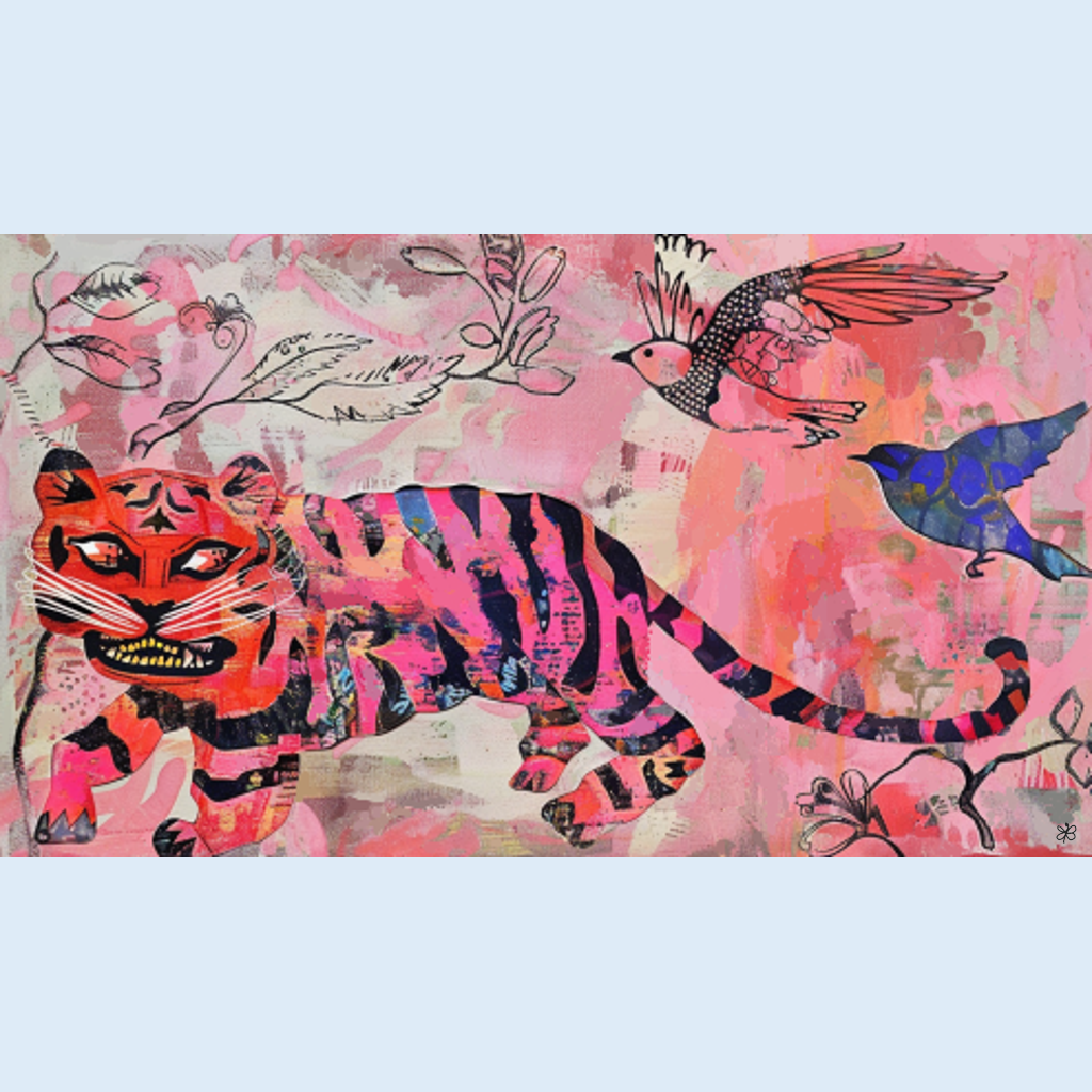 pink tiger birds #12