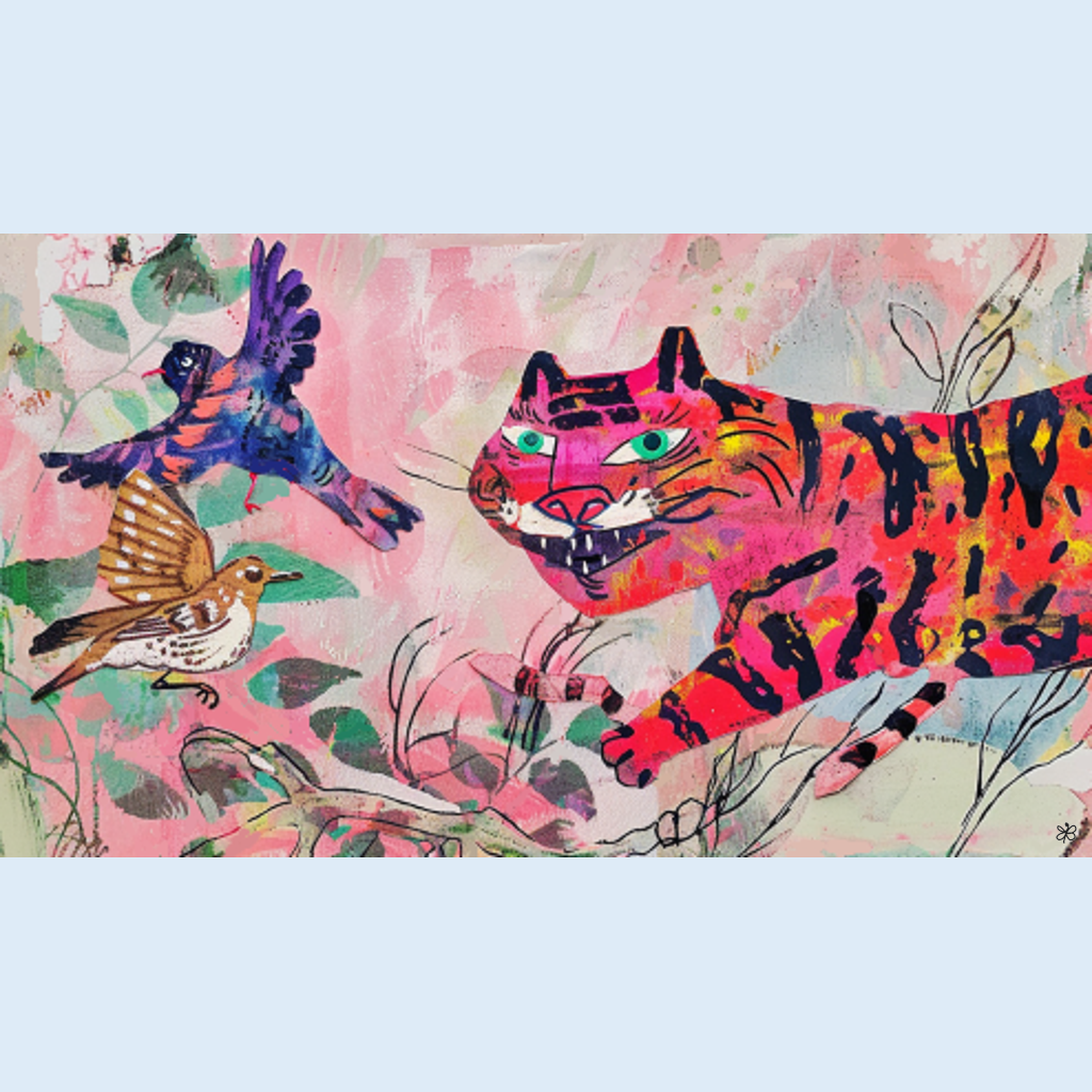 pink tiger birds #14