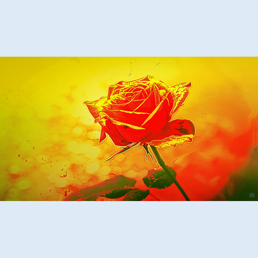red rose dada #9