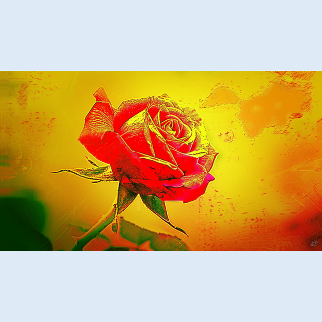 red rose dada #8