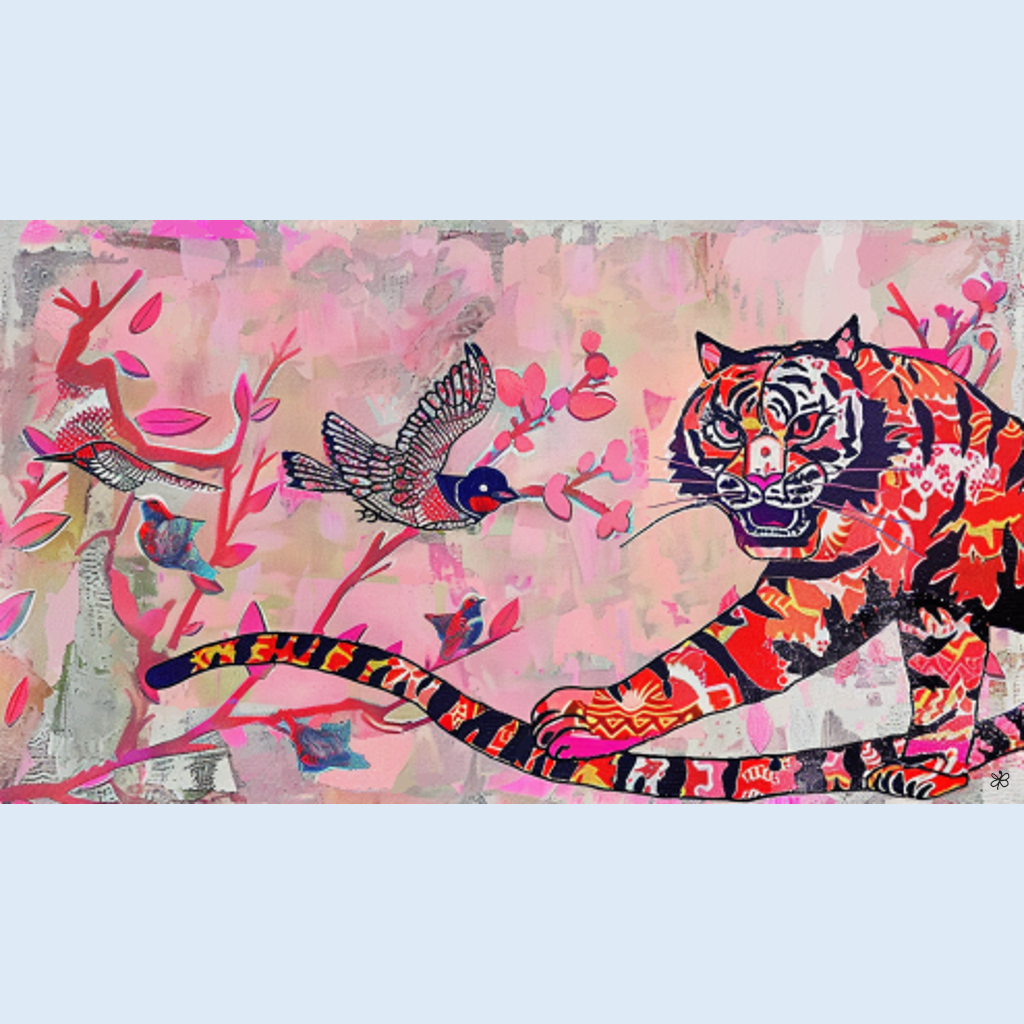 tiger magpie and swallow #9