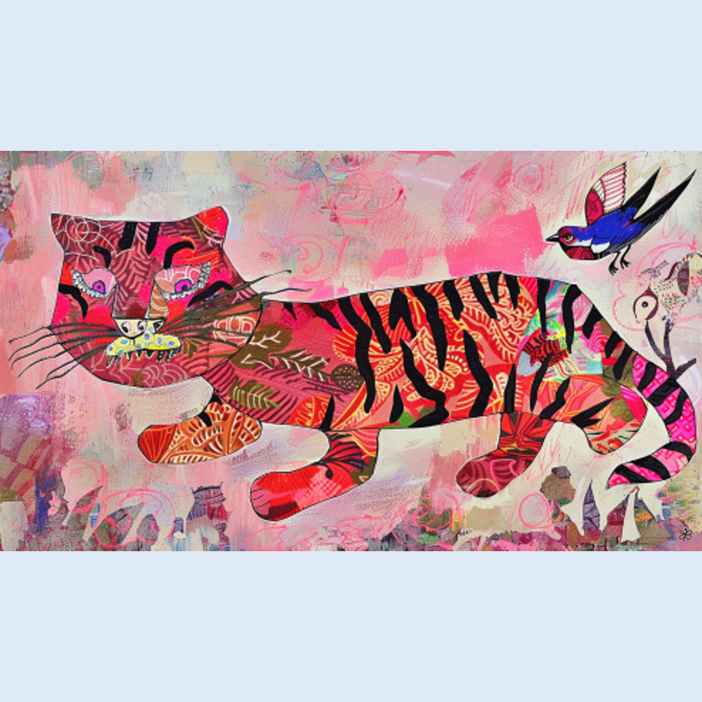tiger magpie and swallow #11