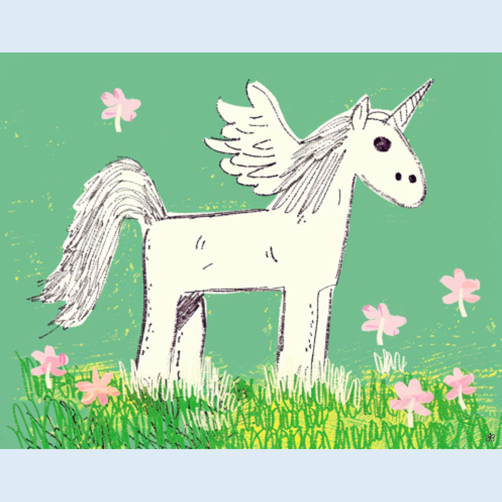 white unicorn #7