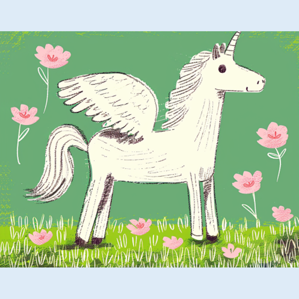 white unicorn #9