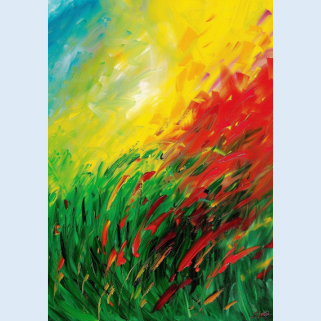 sun rays green grass #4