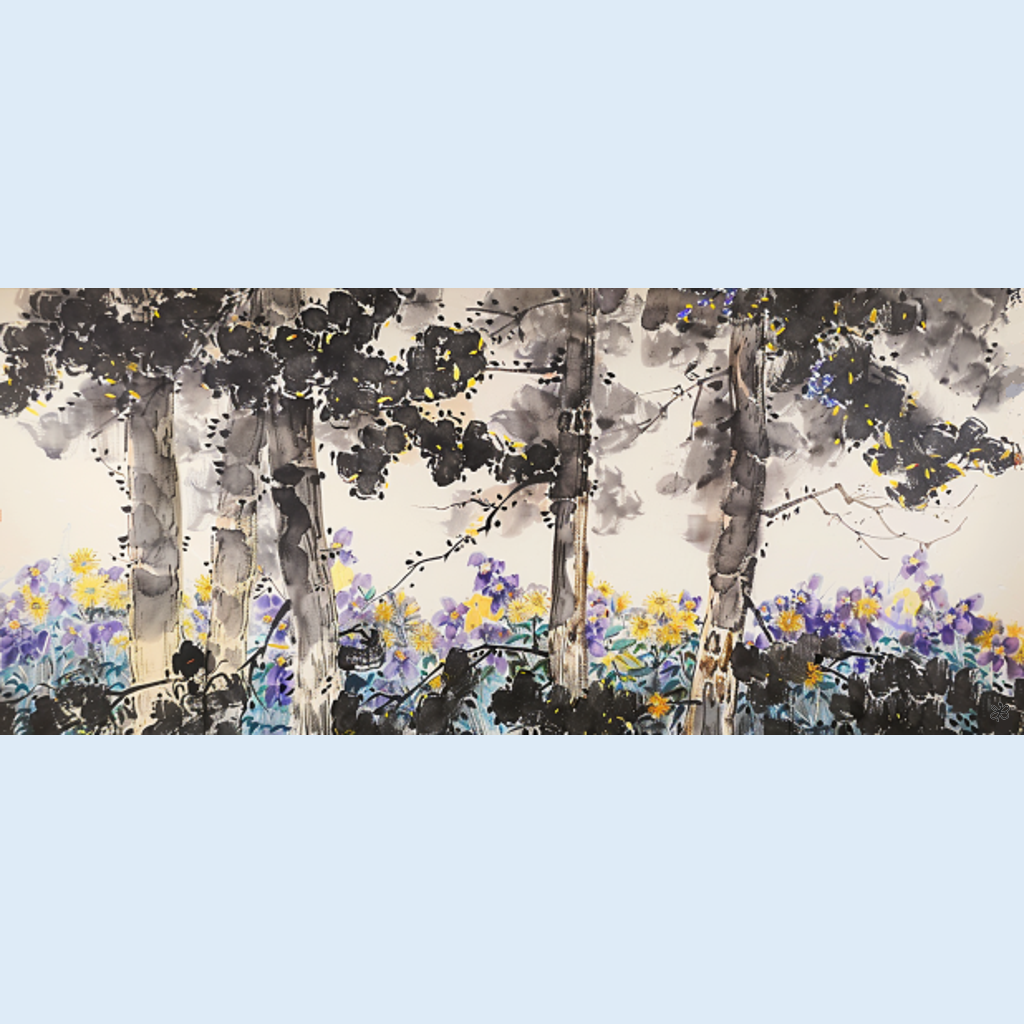sunflowers in forest #9