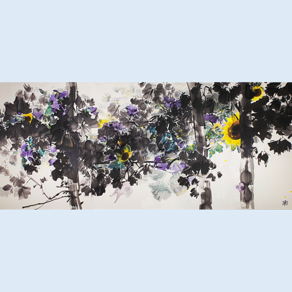 sunflowers in forest #2