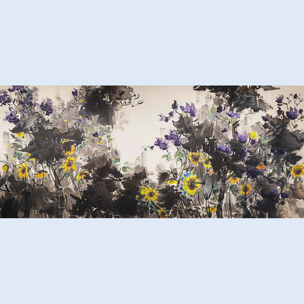 sunflowers in forest #5