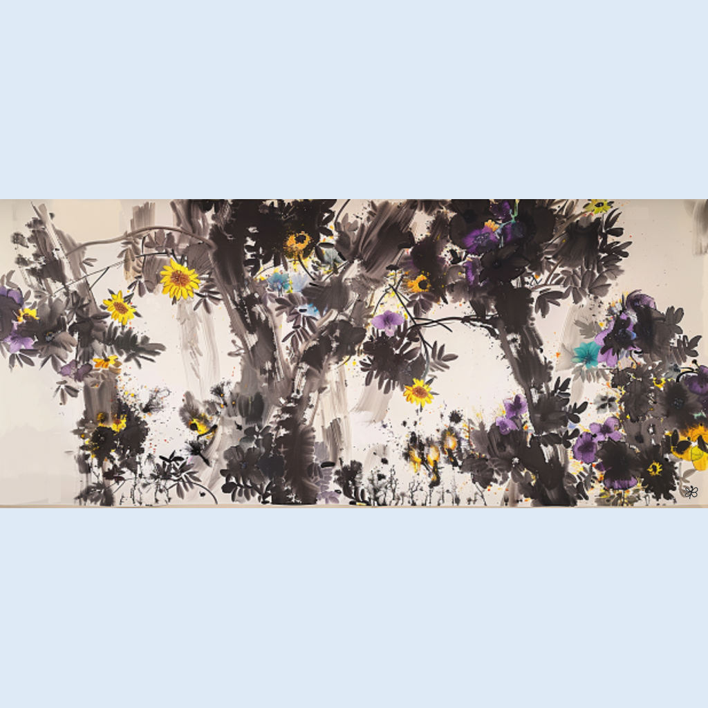 sunflowers in forest #8