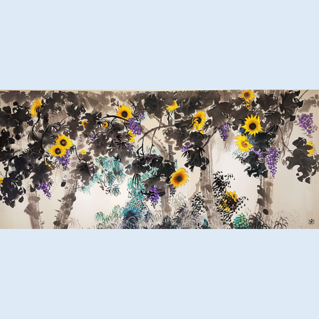 sunflowers in forest #7