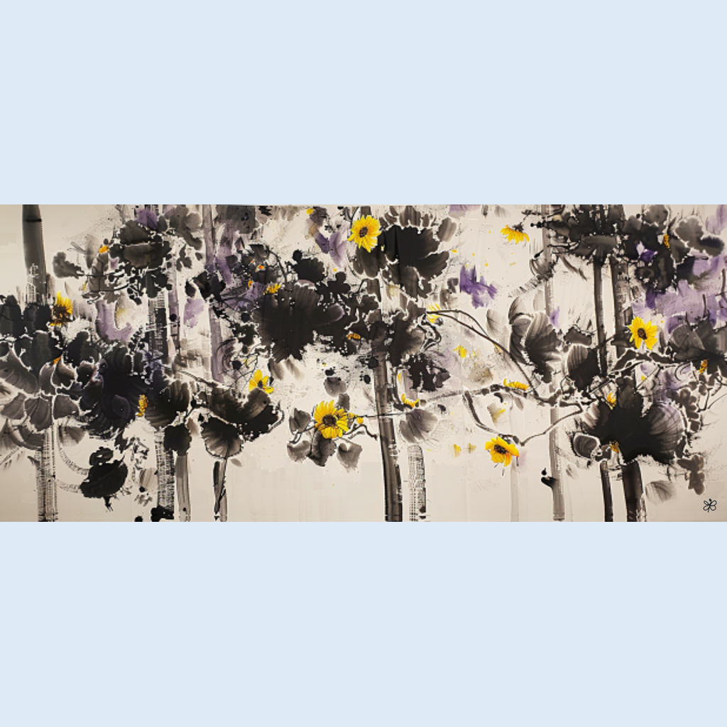 sunflowers purple #6