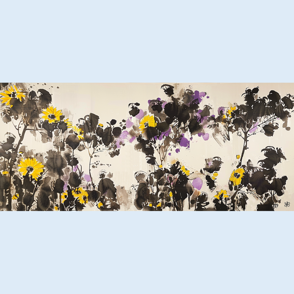 sunflowers purple #5