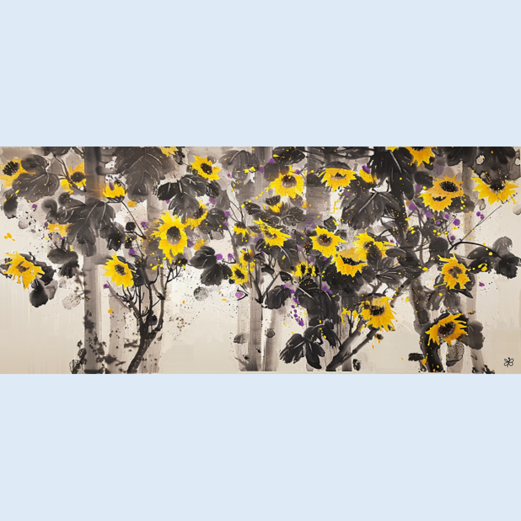 sunflowers purple #3