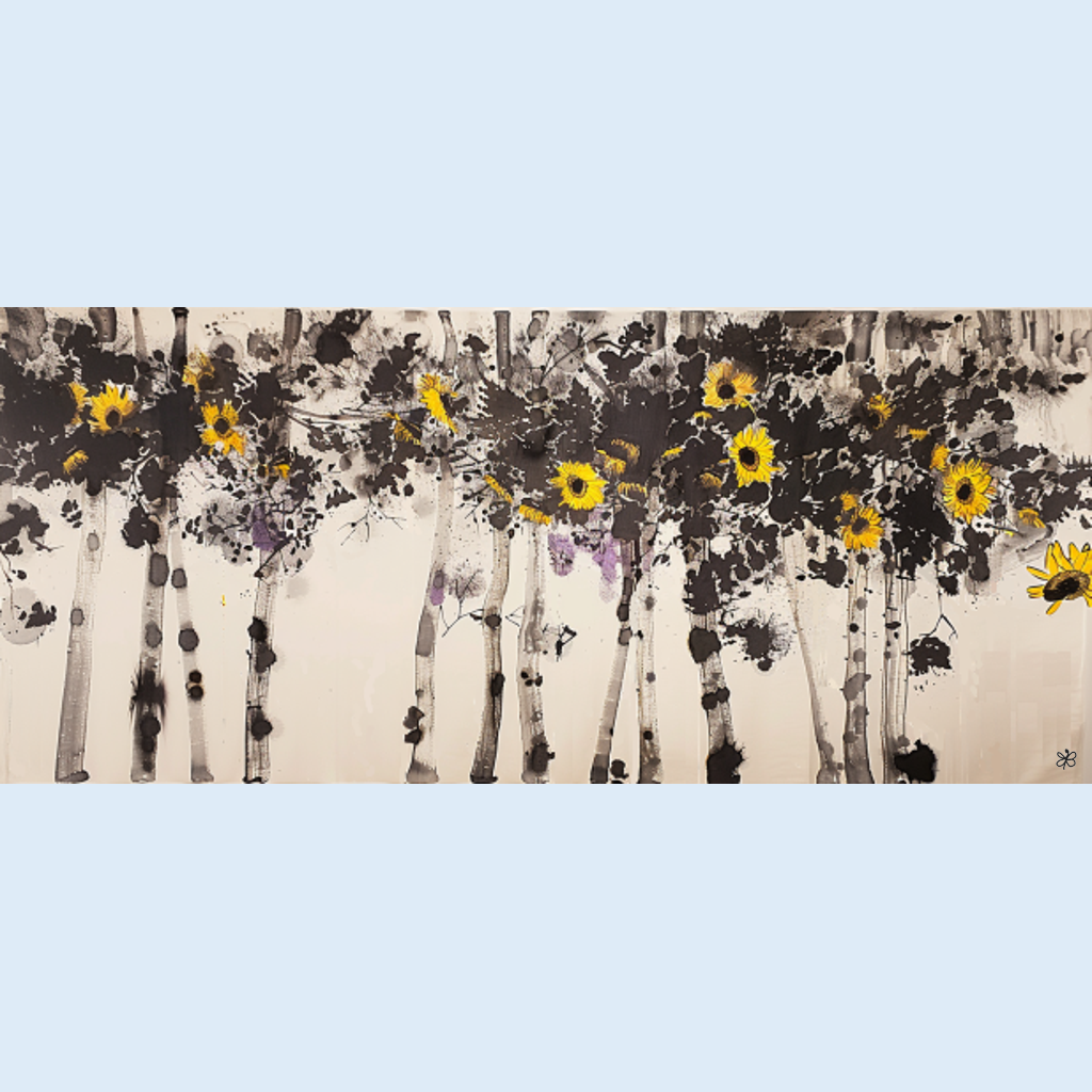 sunflowers purple #2