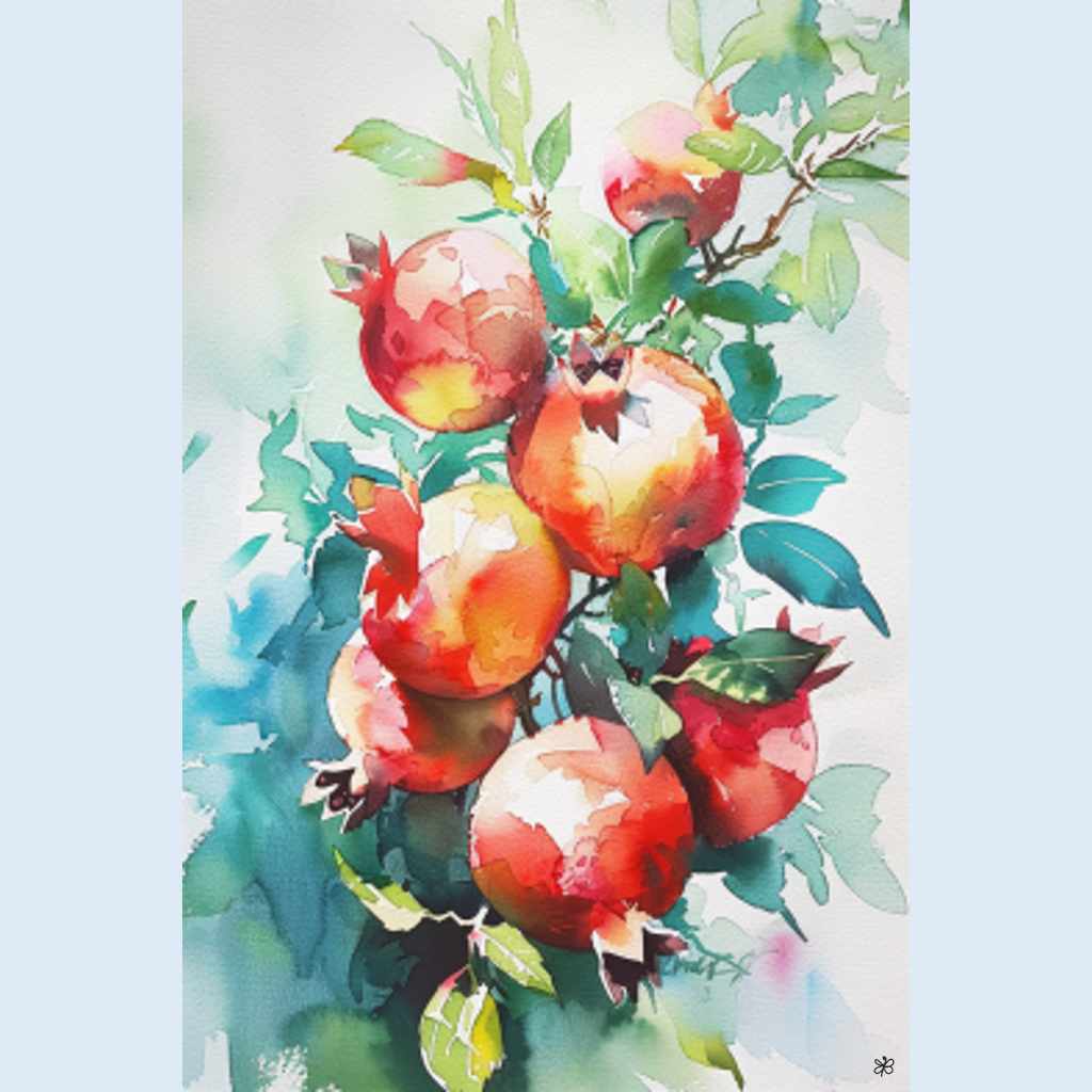 pomegranates on tree #10