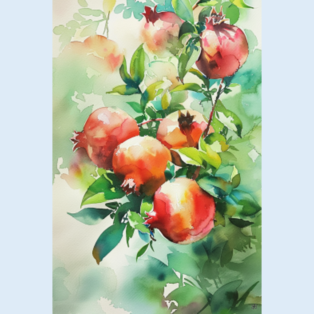 pomegranates on tree #6