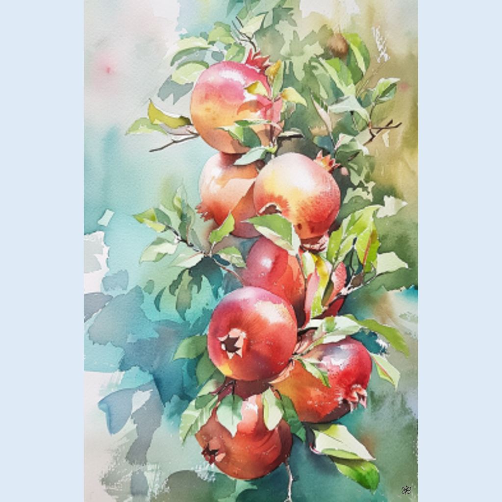 pomegranates on tree #8