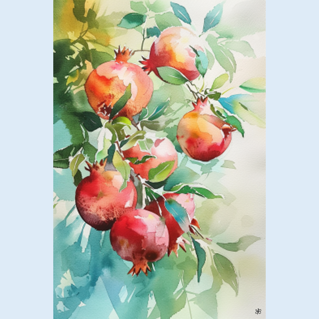 pomegranates on tree #3