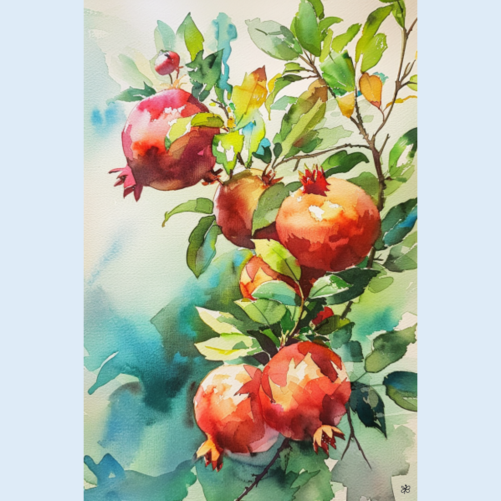 pomegranates on tree #5