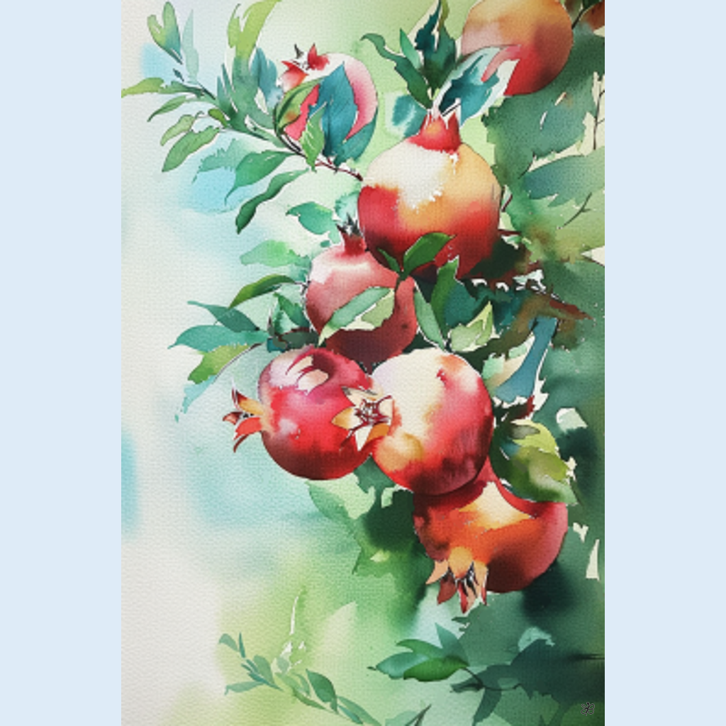 pomegranates on tree #9