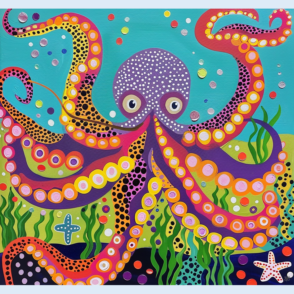 purple octopus #6