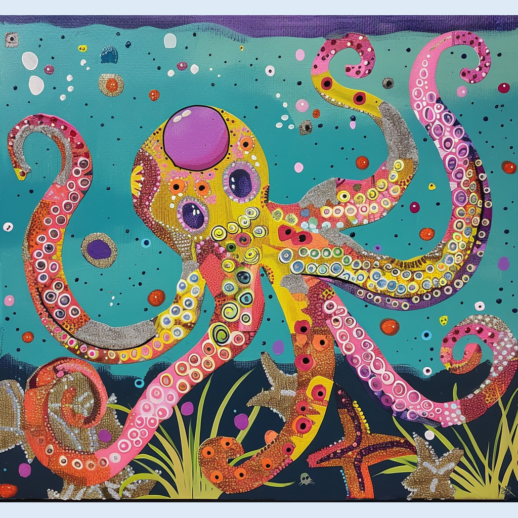 purple octopus #8