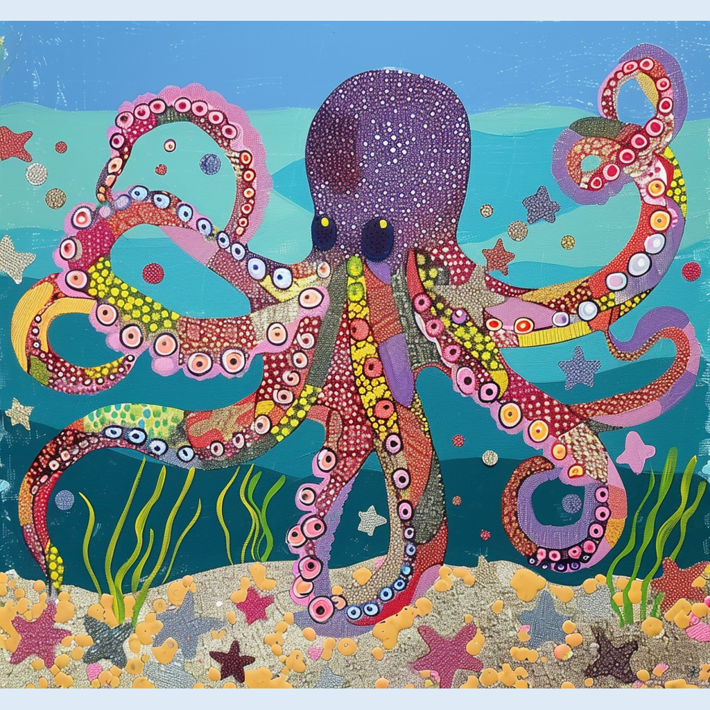 purple octopus #10