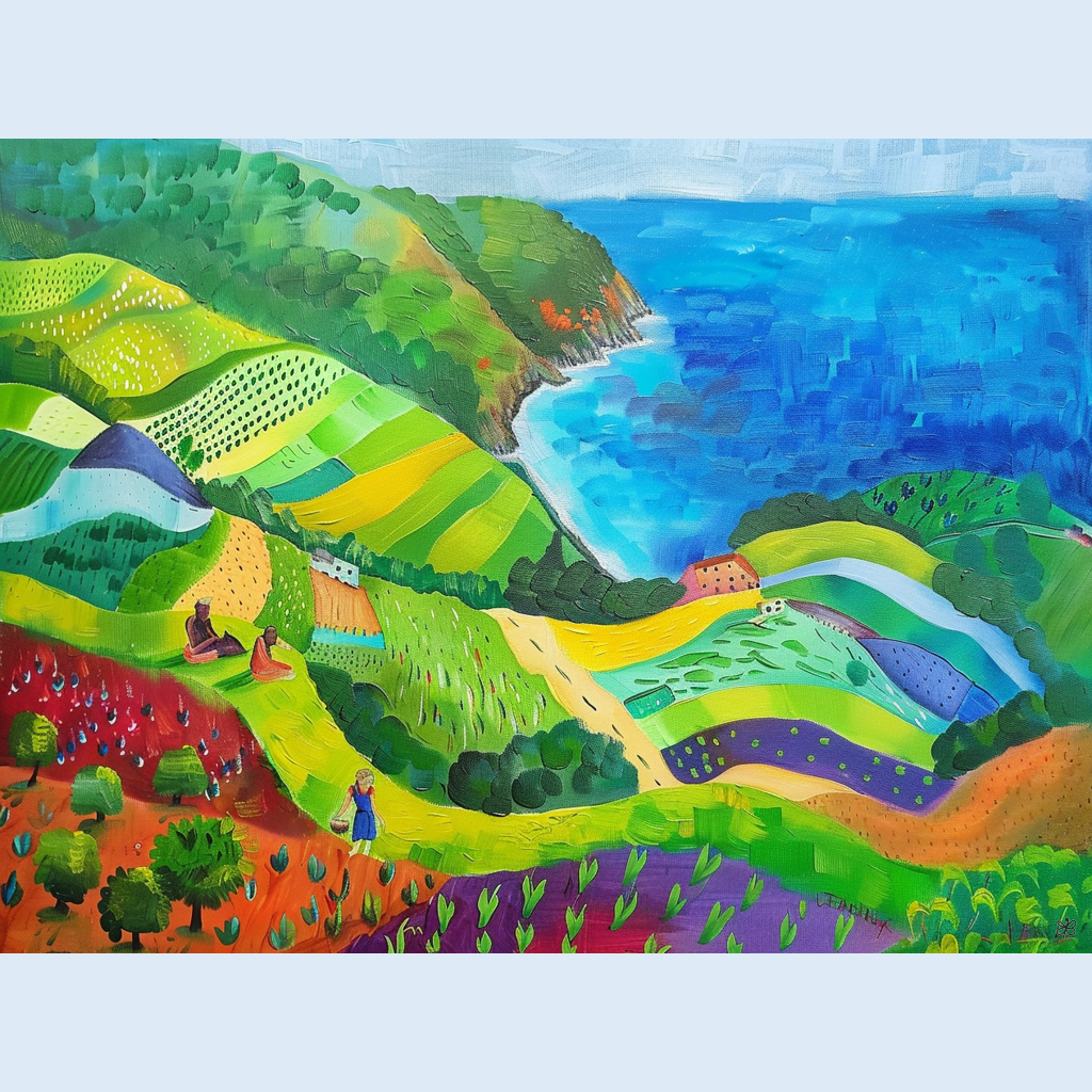 people on hills #2
