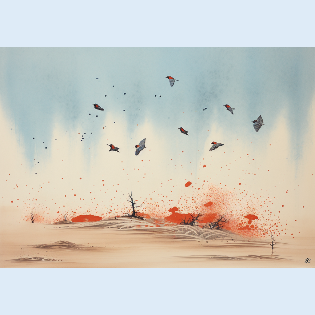 birds on sand #3