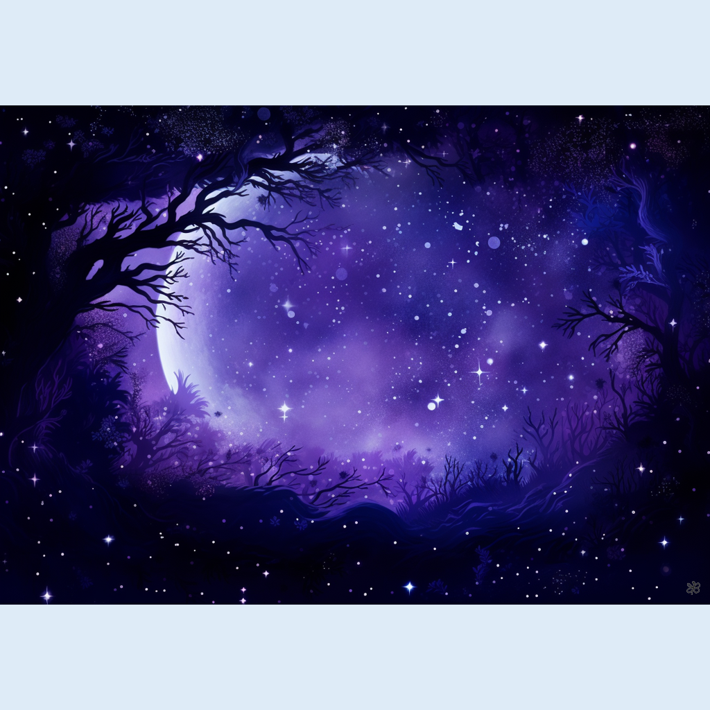 blue moon and stars #1