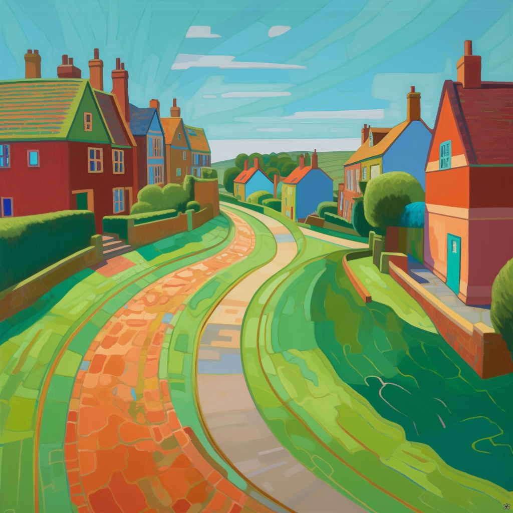 Road and buildings #14