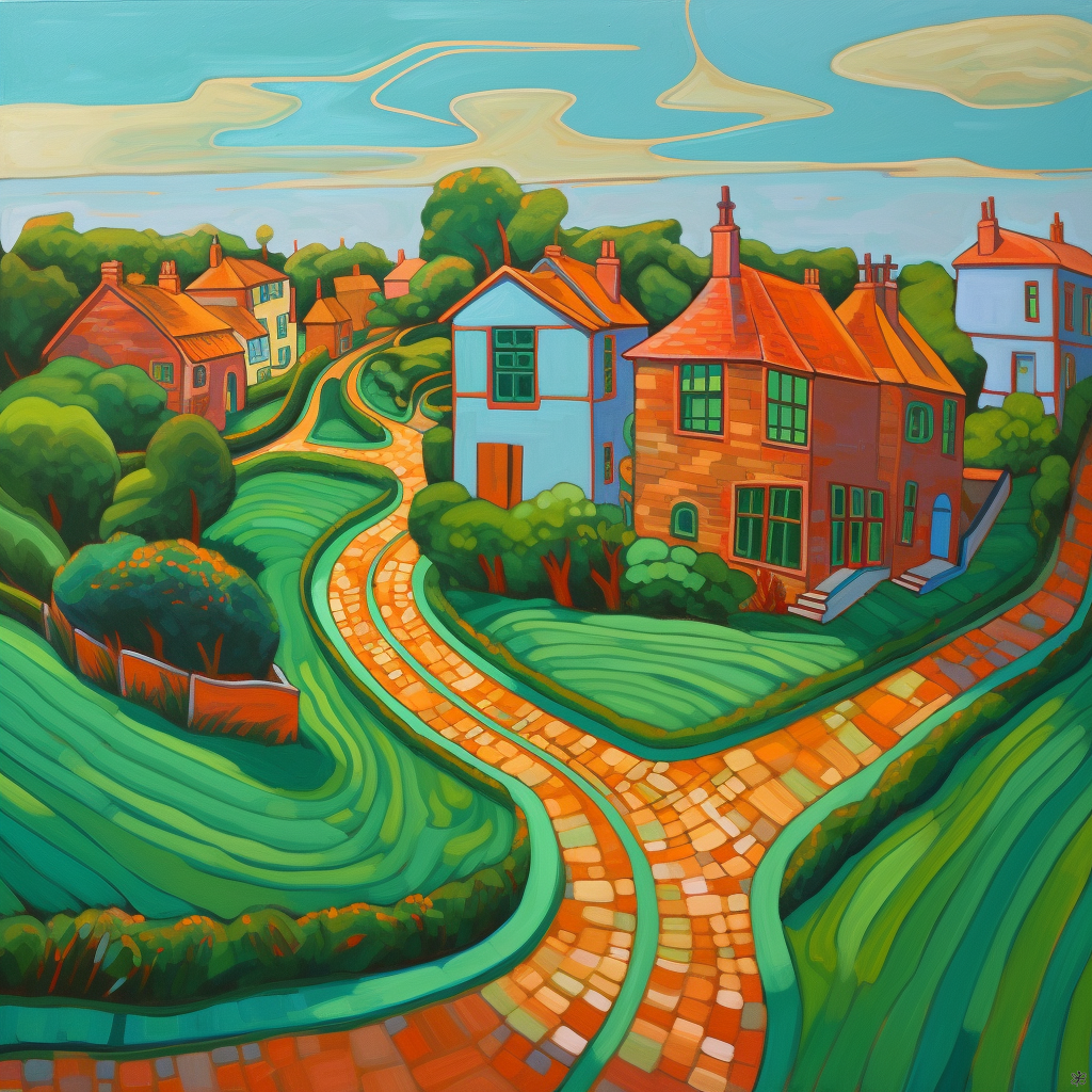 Road and buildings #6